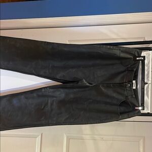 Garage Black Leather Pants